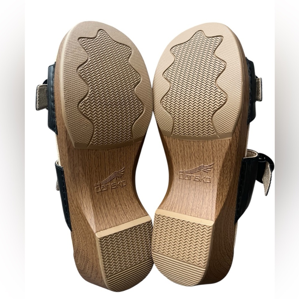 Dansko Sophie Sandals Women's 42 US 11.5-12 Slides Black Leather - 9841022200 - Picture 6 of 8